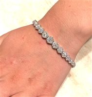 Bracelet Sommer Femme Tennis in Or blanc Diamante 3.25 Ct TENNIS SCA I.SETT D 3.25 G/VVS - TENNIS SCA I.SETT D 3.25 G/VVS